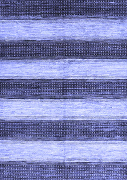 Abstract Blue Contemporary Rug, con330blu