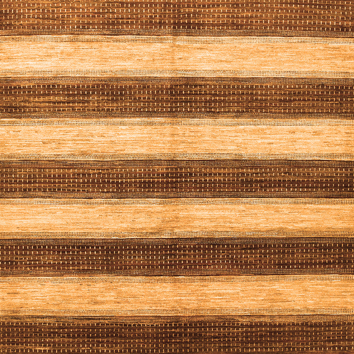 Serging Thickness of Abstract Orange Contemporary Rug, con330org