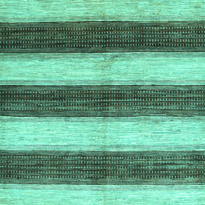 Machine Washable Abstract Turquoise Contemporary Area Rugs, wshcon330turq