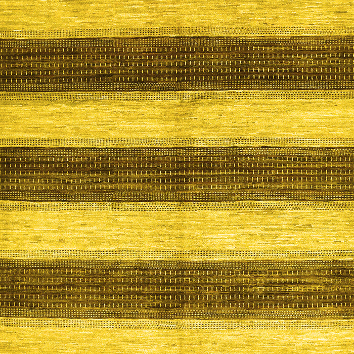 Abstract Yellow Contemporary Rug, con330yw