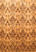 Serging Thickness of Machine Washable Abstract Orange Contemporary Area Rugs, wshcon331org