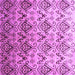 Square Machine Washable Abstract Purple Contemporary Area Rugs, wshcon331pur