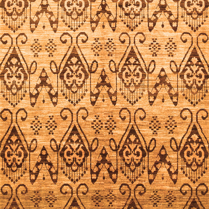 Abstract Orange Contemporary Rug, con331org