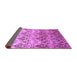 Sideview of Abstract Purple Contemporary Rug, con331pur