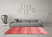 Contemporary Red Washable Rugs