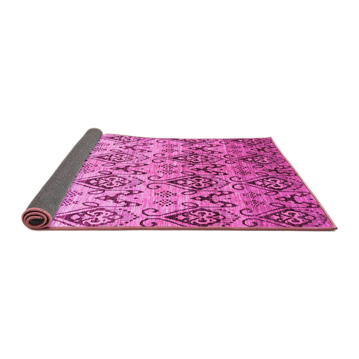 Sideview of Abstract Pink Contemporary Rug, con331pnk