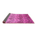 Sideview of Abstract Pink Contemporary Rug, con331pnk