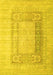 Abstract Yellow Contemporary Rug, con332yw