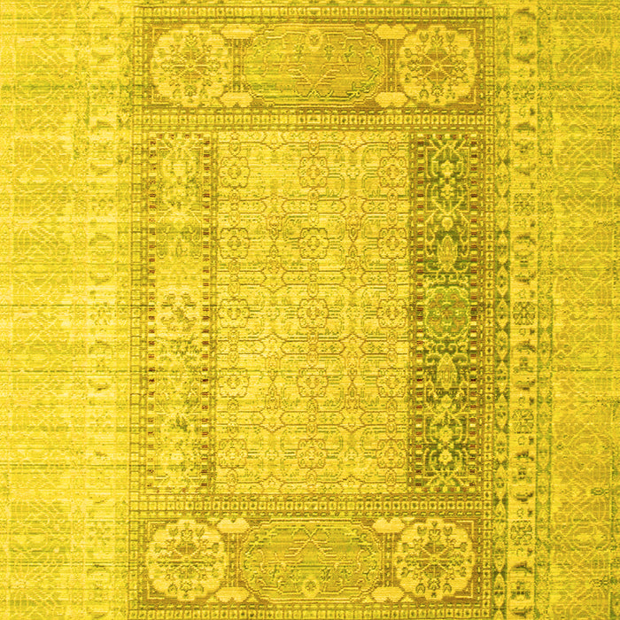 Abstract Yellow Contemporary Rug, con332yw