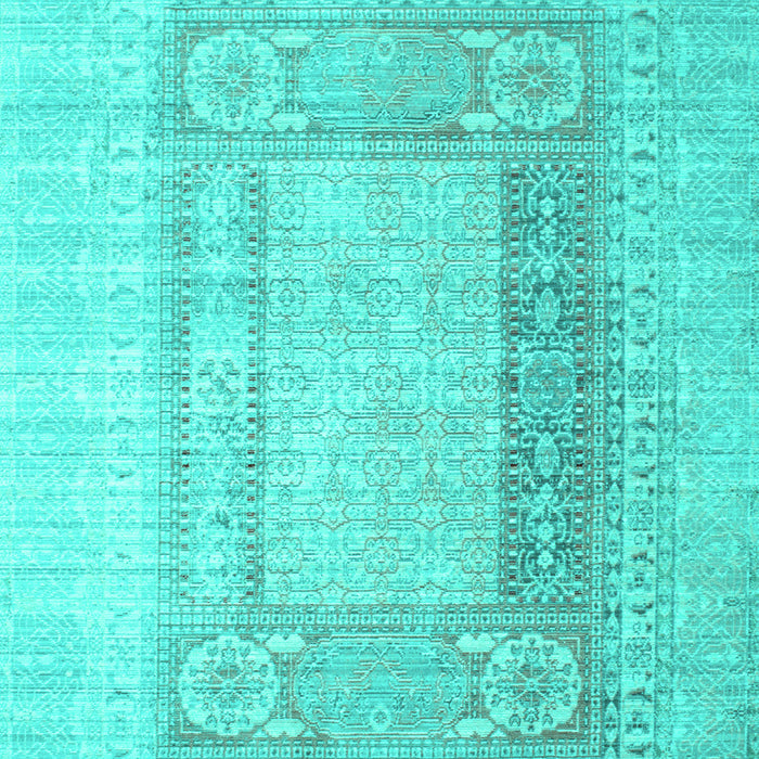Machine Washable Abstract Turquoise Contemporary Area Rugs, wshcon332turq