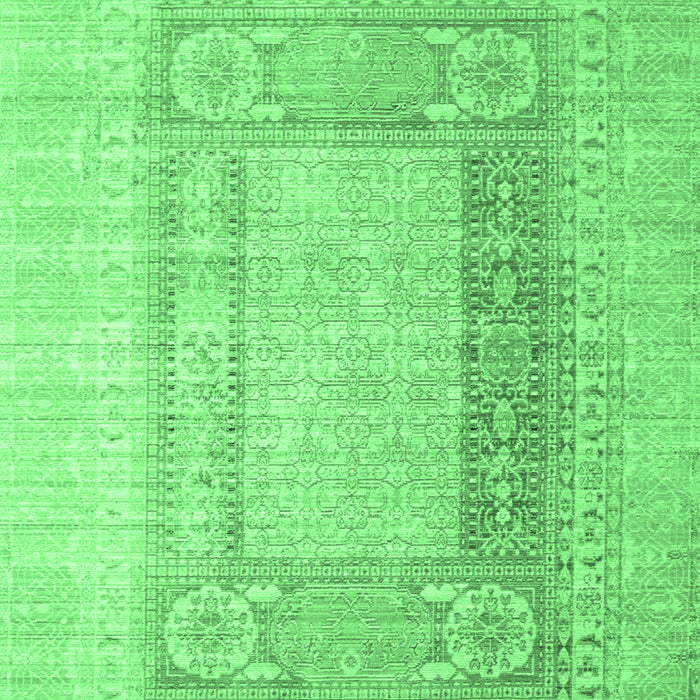 Machine Washable Abstract Emerald Green Contemporary Area Rugs, wshcon332emgrn