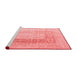 Contemporary Red Washable Rugs