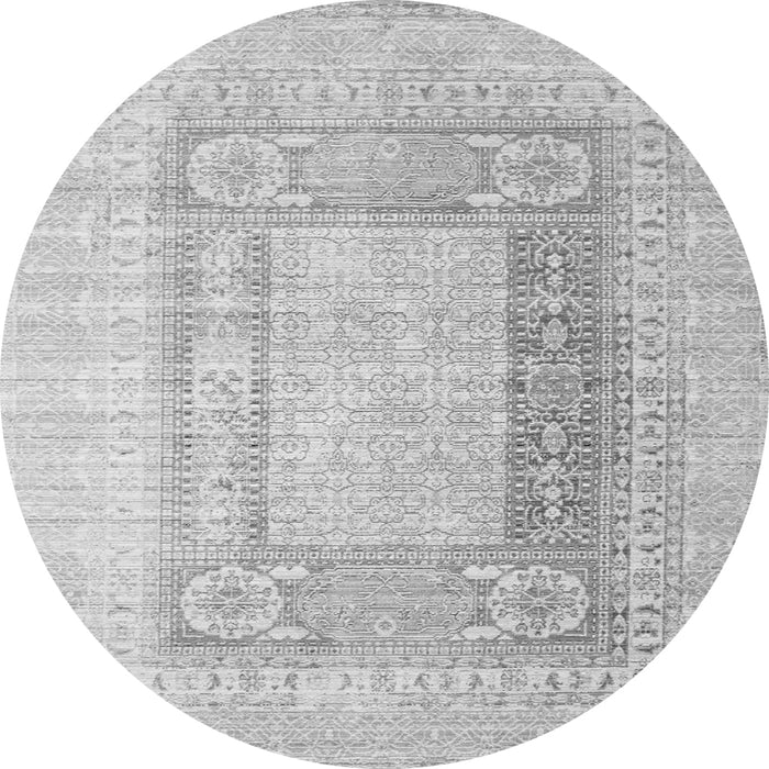 Square Abstract Gray Contemporary Rug, con332gry