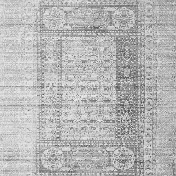 Serging Thickness of Machine Washable Abstract Gray Contemporary Rug, wshcon332gry