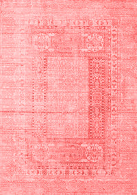 Abstract Red Contemporary Rug, con333red