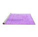 Sideview of Machine Washable Abstract Purple Contemporary Area Rugs, wshcon333pur