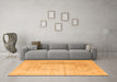 Machine Washable Abstract Orange Contemporary Area Rugs in a Living Room, wshcon333org