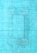 Abstract Light Blue Contemporary Rug, con333lblu