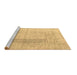 Sideview of Machine Washable Abstract Brown Contemporary Rug, wshcon333brn