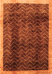 Abstract Orange Contemporary Rug, con334org