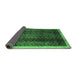 Sideview of Abstract Emerald Green Contemporary Rug, con334emgrn