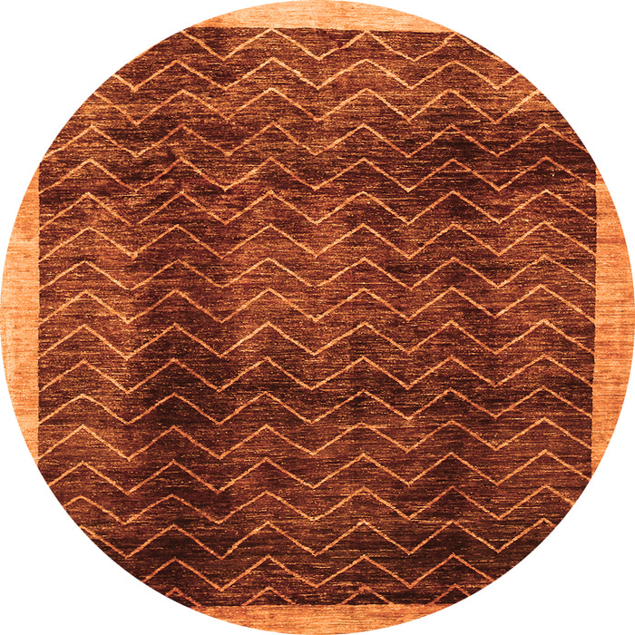 Machine Washable Abstract Orange Contemporary Area Rugs, wshcon334org