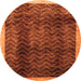 Machine Washable Abstract Orange Contemporary Area Rugs, wshcon334org