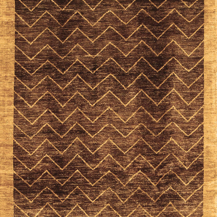 Machine Washable Abstract Brown Contemporary Rug, wshcon334brn