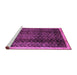 Sideview of Machine Washable Abstract Purple Contemporary Area Rugs, wshcon334pur