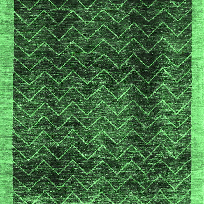 Abstract Emerald Green Contemporary Rug, con334emgrn