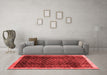 Contemporary Red Washable Rugs