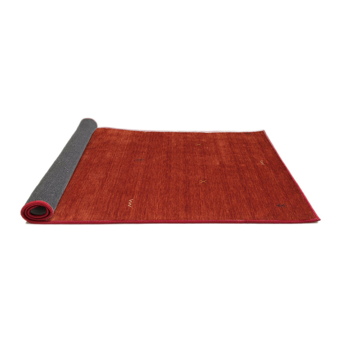 Thickness of Contemporary Red Modern Rug, con335