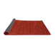 Thickness of Contemporary Red Modern Rug, con335