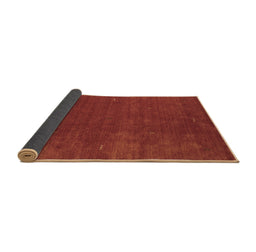 Sideview of Abstract Brown Contemporary Rug, con335brn