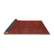 Sideview of Abstract Brown Contemporary Rug, con335brn