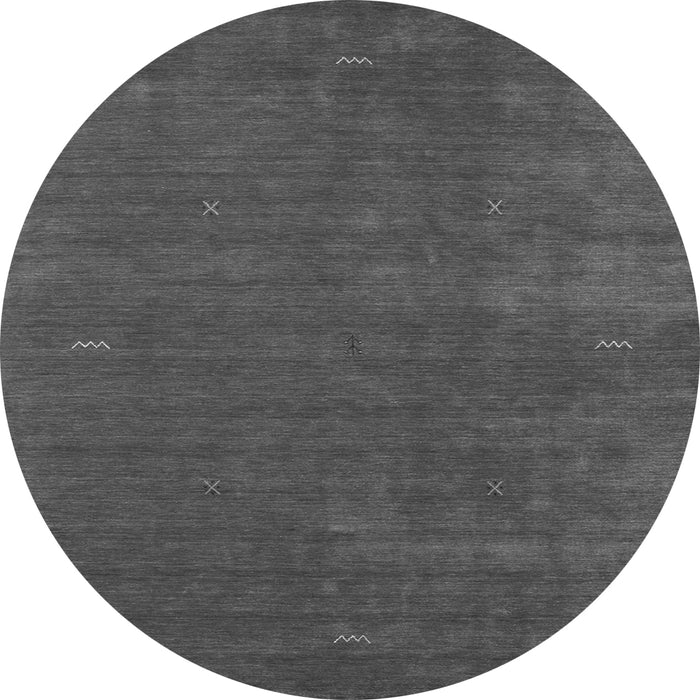 Square Abstract Gray Contemporary Rug, con335gry