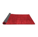 Abstract Red Contemporary Area Rugs