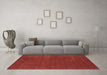 Machine Washable Abstract Brown Contemporary Rug in a Living Room,, wshcon335brn