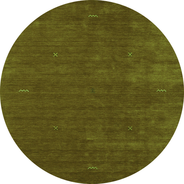Machine Washable Abstract Green Contemporary Area Rugs, wshcon335grn