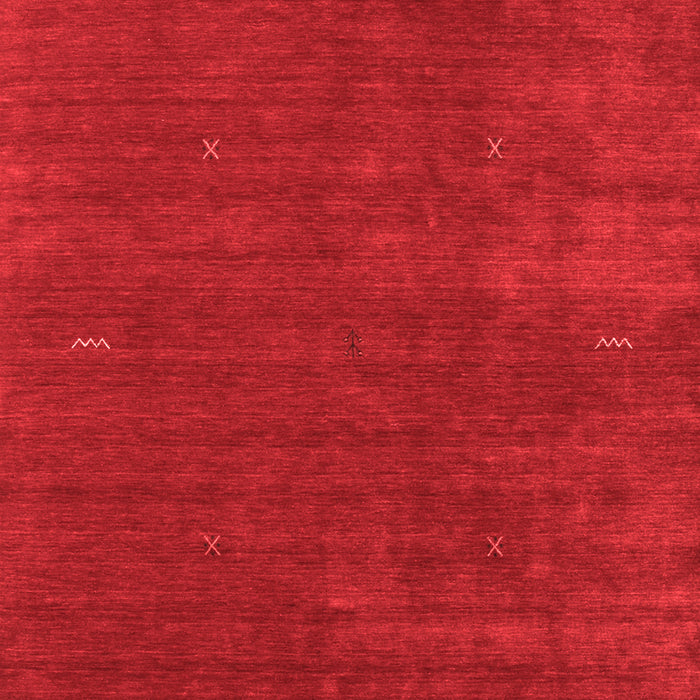 Machine Washable Abstract Red Contemporary Rug, wshcon335red