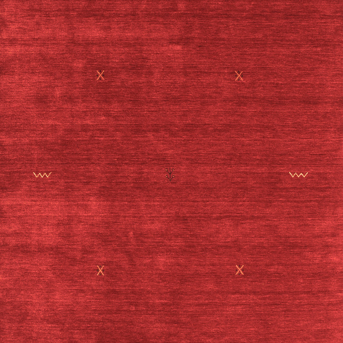 Abstract Orange Contemporary Rug, con335org