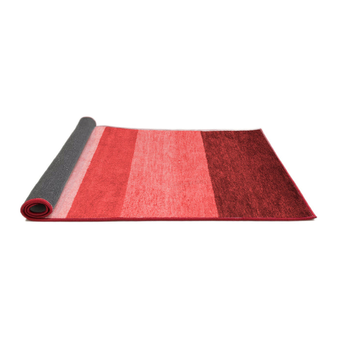 Abstract Red Contemporary Area Rugs