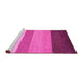 Sideview of Machine Washable Abstract Pink Contemporary Rug, wshcon336pnk