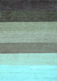 Abstract Light Blue Contemporary Rug, con336lblu