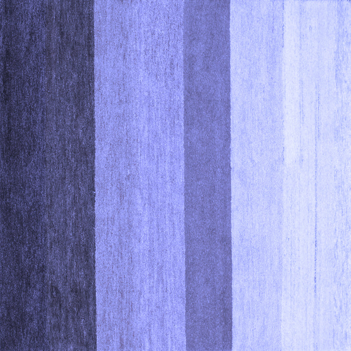 Square Abstract Blue Contemporary Rug, con336blu