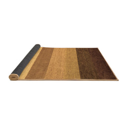 Sideview of Abstract Brown Contemporary Rug, con336brn