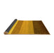 Sideview of Abstract Yellow Contemporary Rug, con336yw