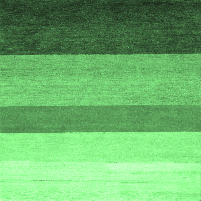 Square Abstract Emerald Green Contemporary Rug, con336emgrn