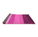 Sideview of Abstract Pink Contemporary Rug, con336pnk