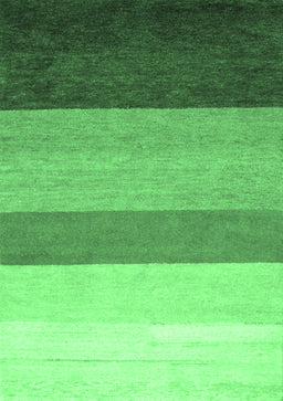 Abstract Emerald Green Contemporary Rug, con336emgrn